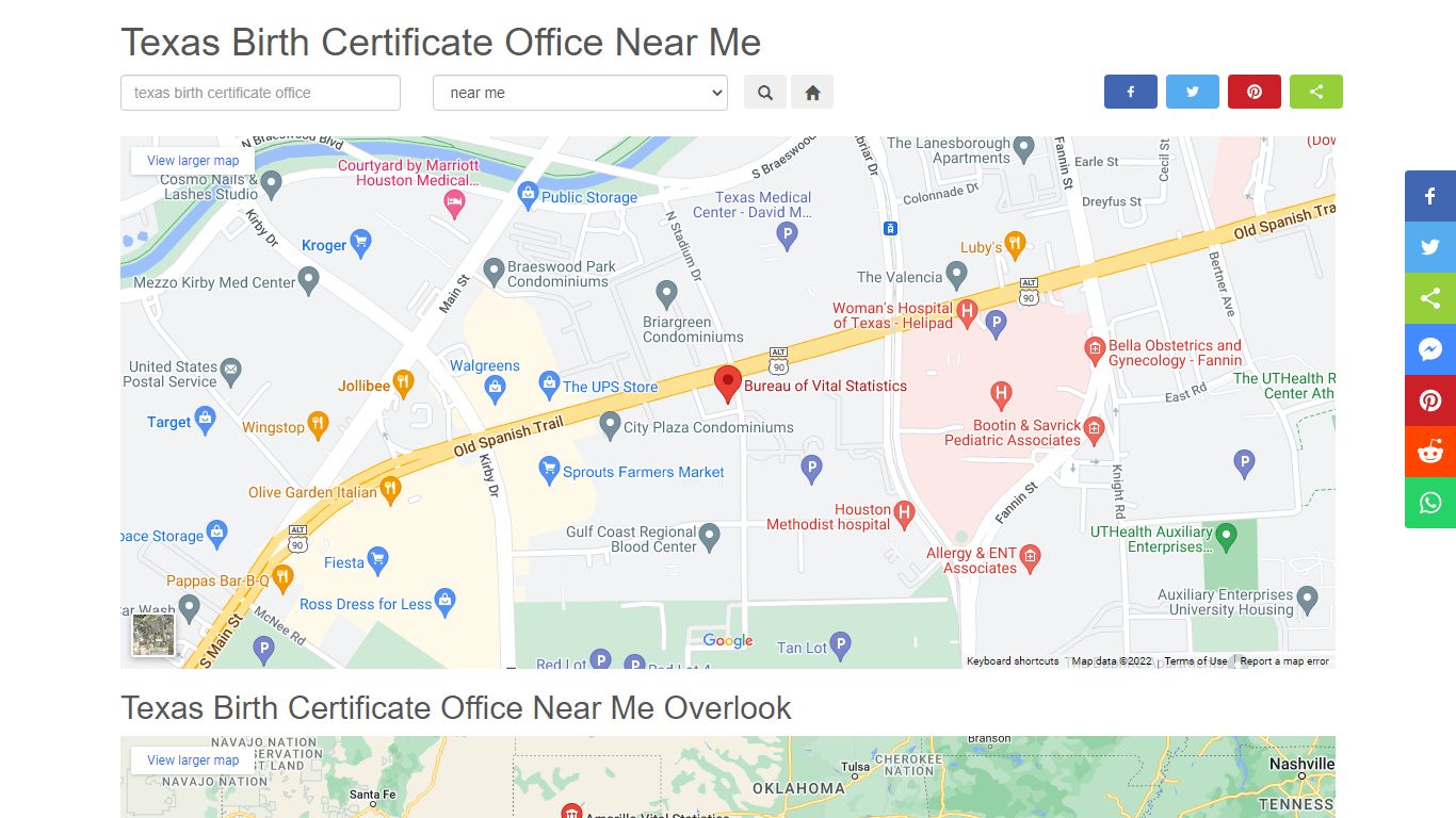 Texas Birth Certificate Office Near Me